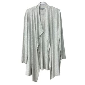 Lands End Light Gray Open Cardigan